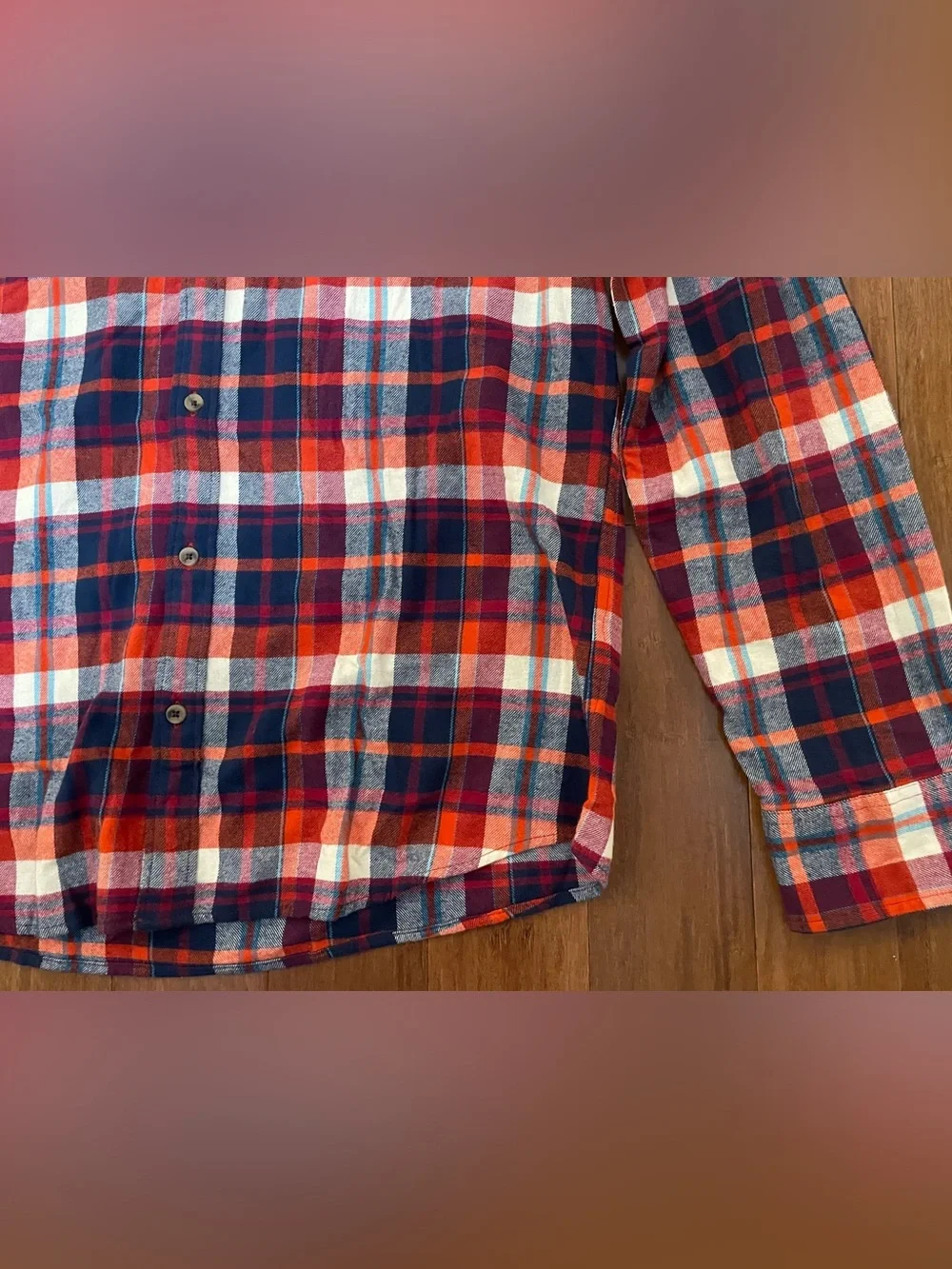 J Crew Flannel Shirt NWT Mens XL Slim Fit Red Blue